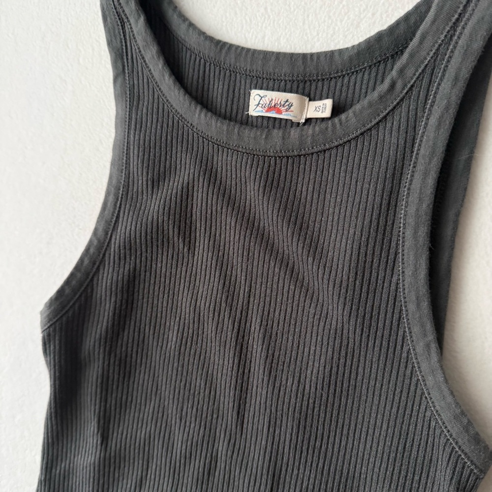 Faherty Ribbed Tank Top XS - Picture 2 of 5